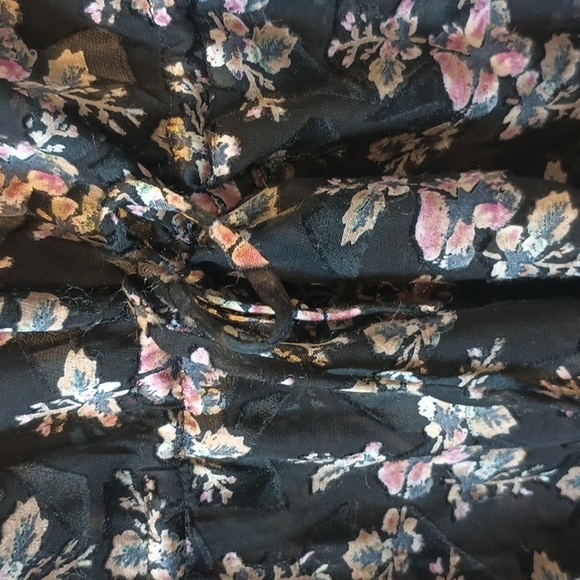 Rebecca Taylor Black Floral Blouse - Picture 5 of 8
